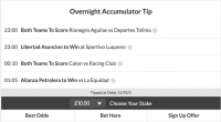 12/1 Overnight Accumulator Lands on Friday Night!