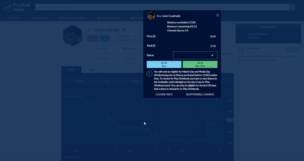 how to buy players on football index