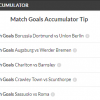 10/1 Match Goals Accumulator Lands On Saturday Night!