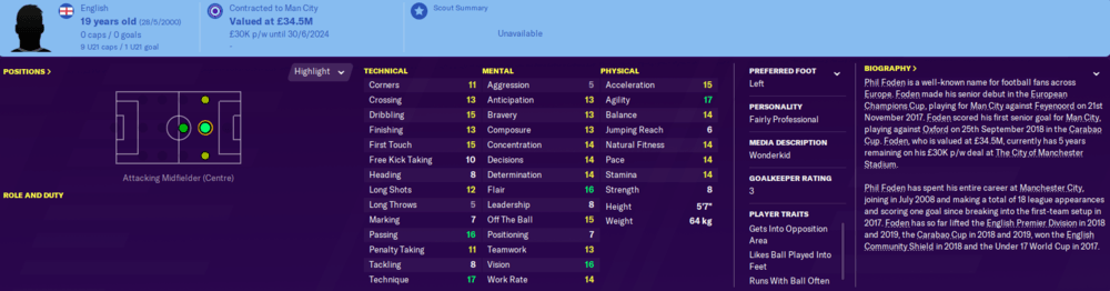 Football Manager 2020 wonderkids