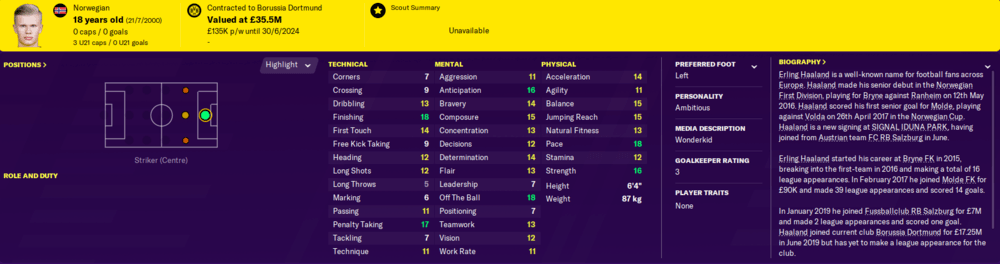 Football Manager 2020 wonderkids