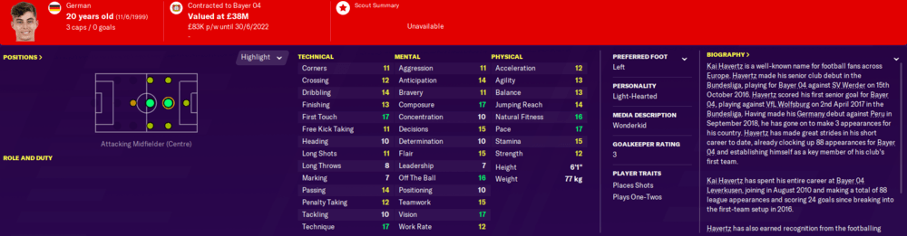 Football Manager 2020 wonderkids