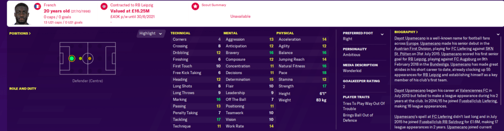 Football Manager 2020 wonderkids