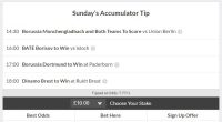 8/1 Accumulator Lands on Sunday!