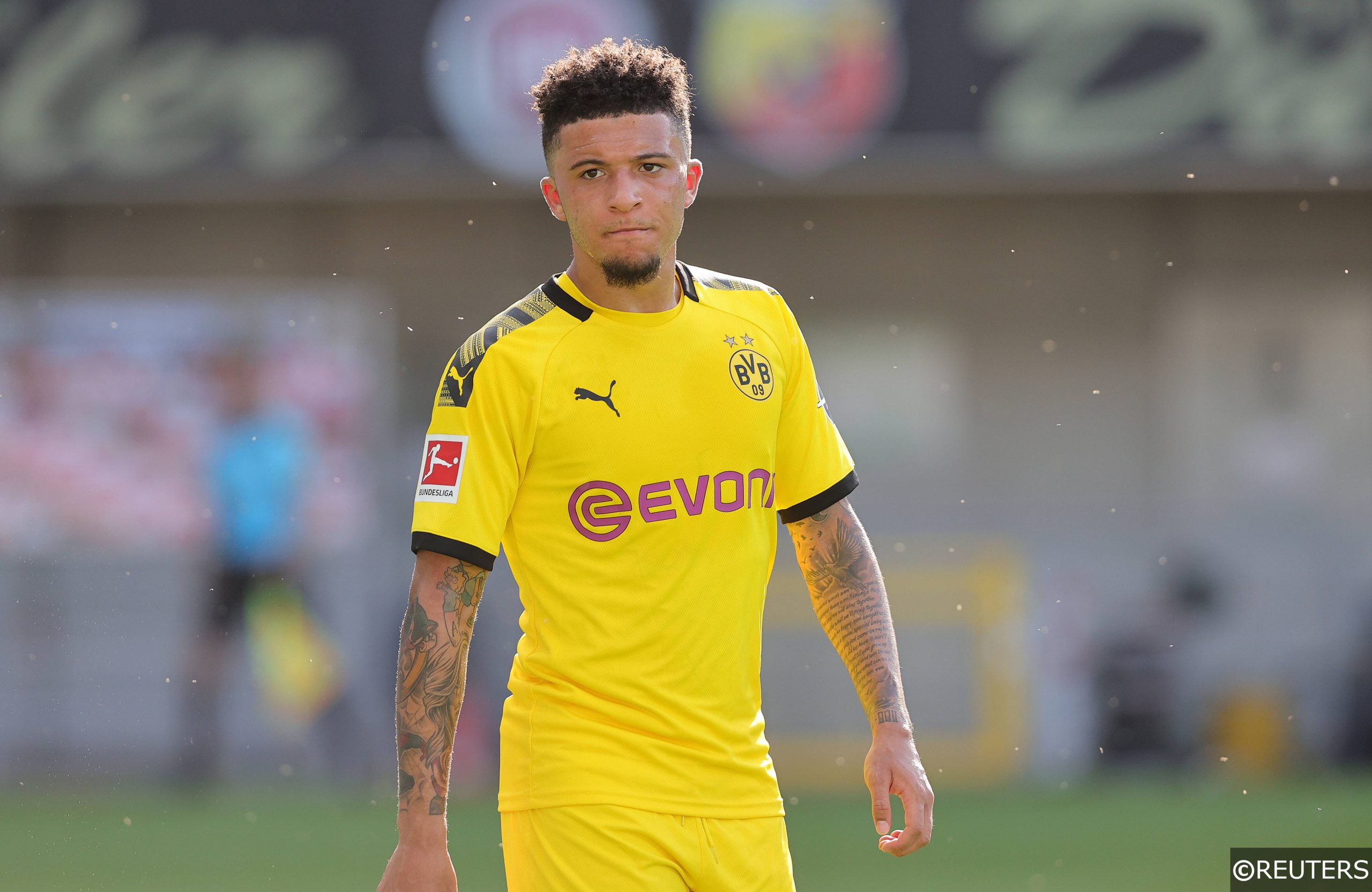 Jadon Sancho for Borussia Dortmund vs Paderborn in 2020