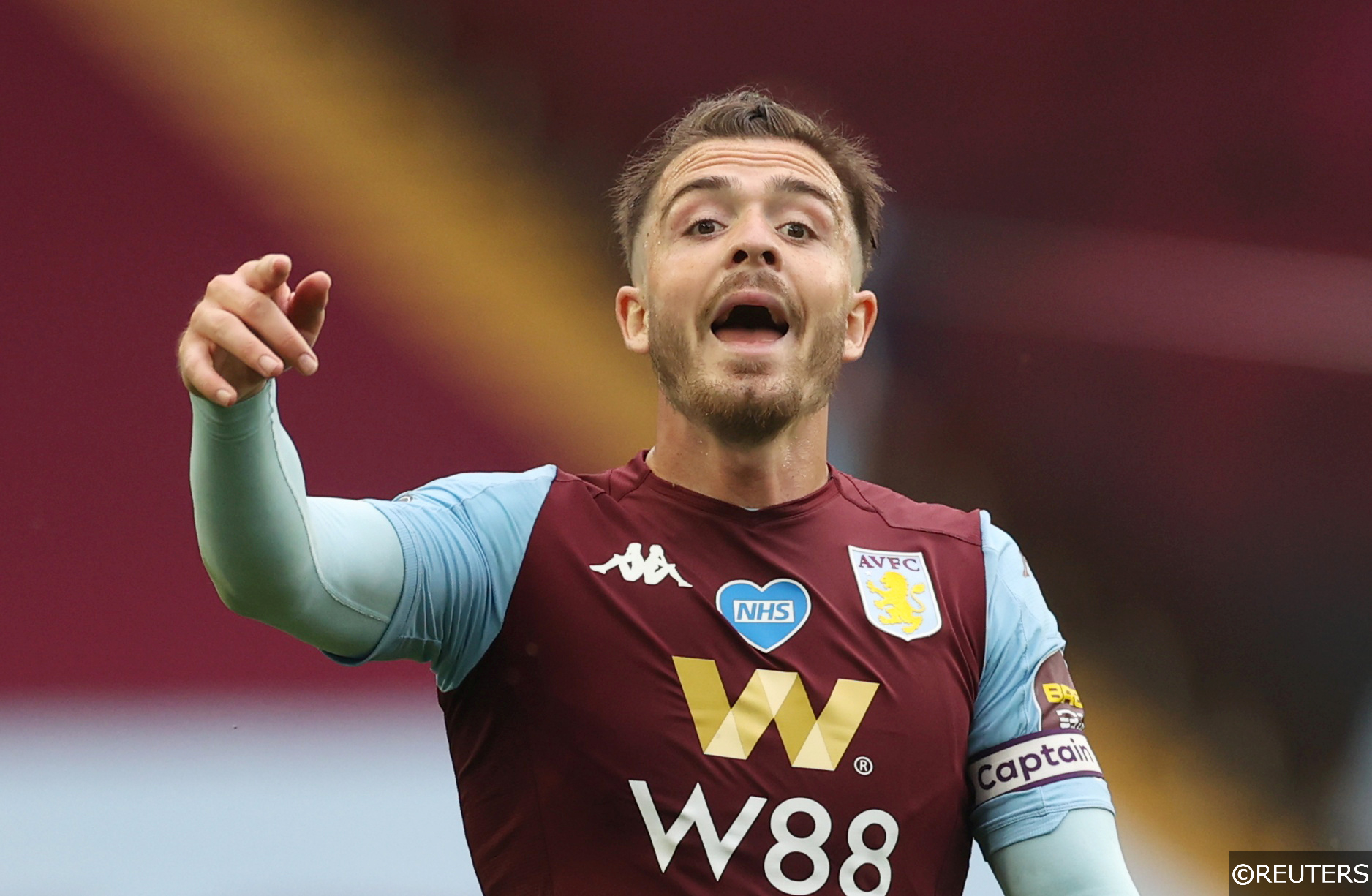 Aston Villa captain Jack Grealish