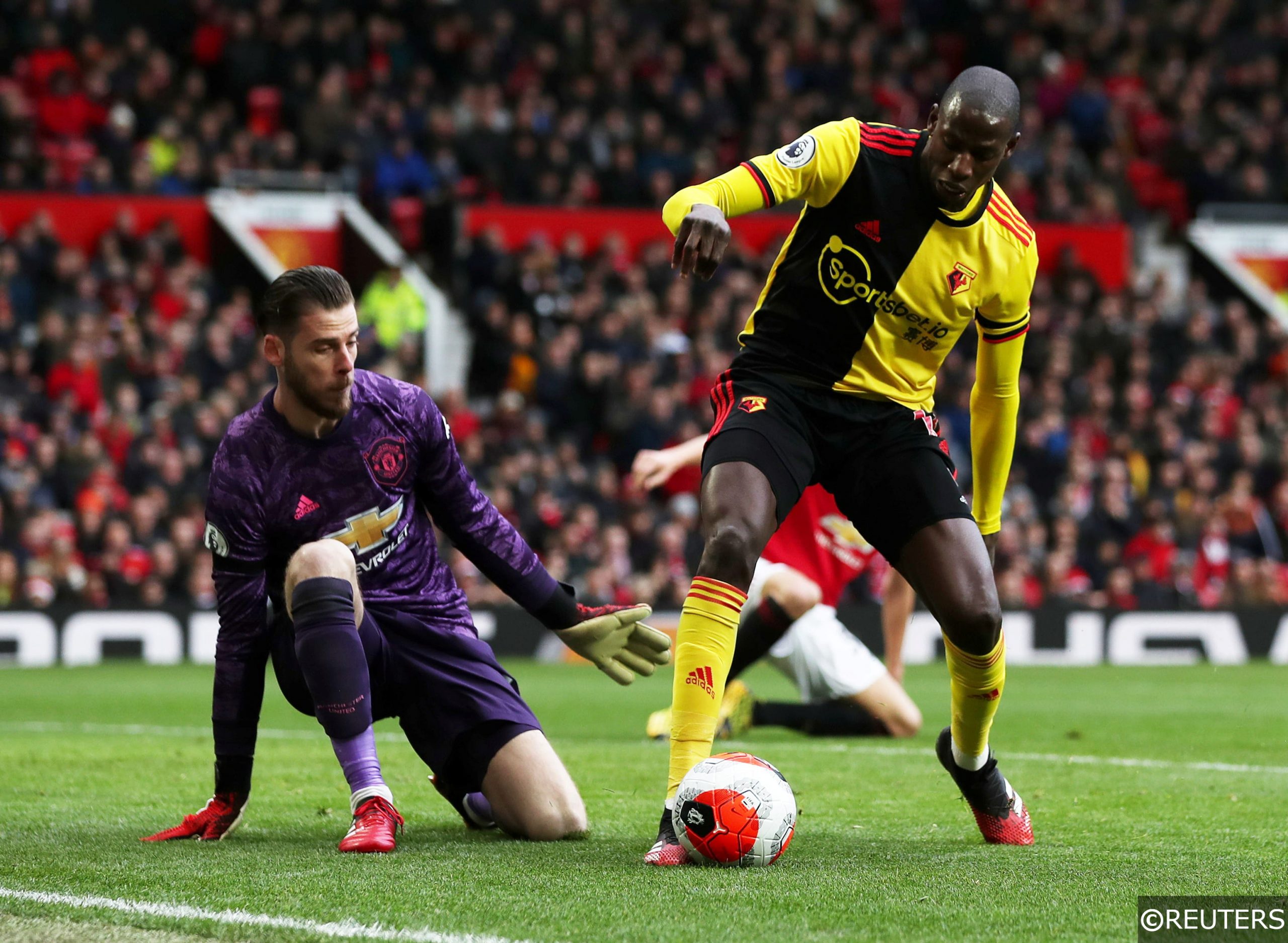 Watford midfielder Abdoulaye Doucoure vs Man Utd