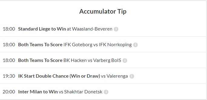 10/1 winning football accumulator