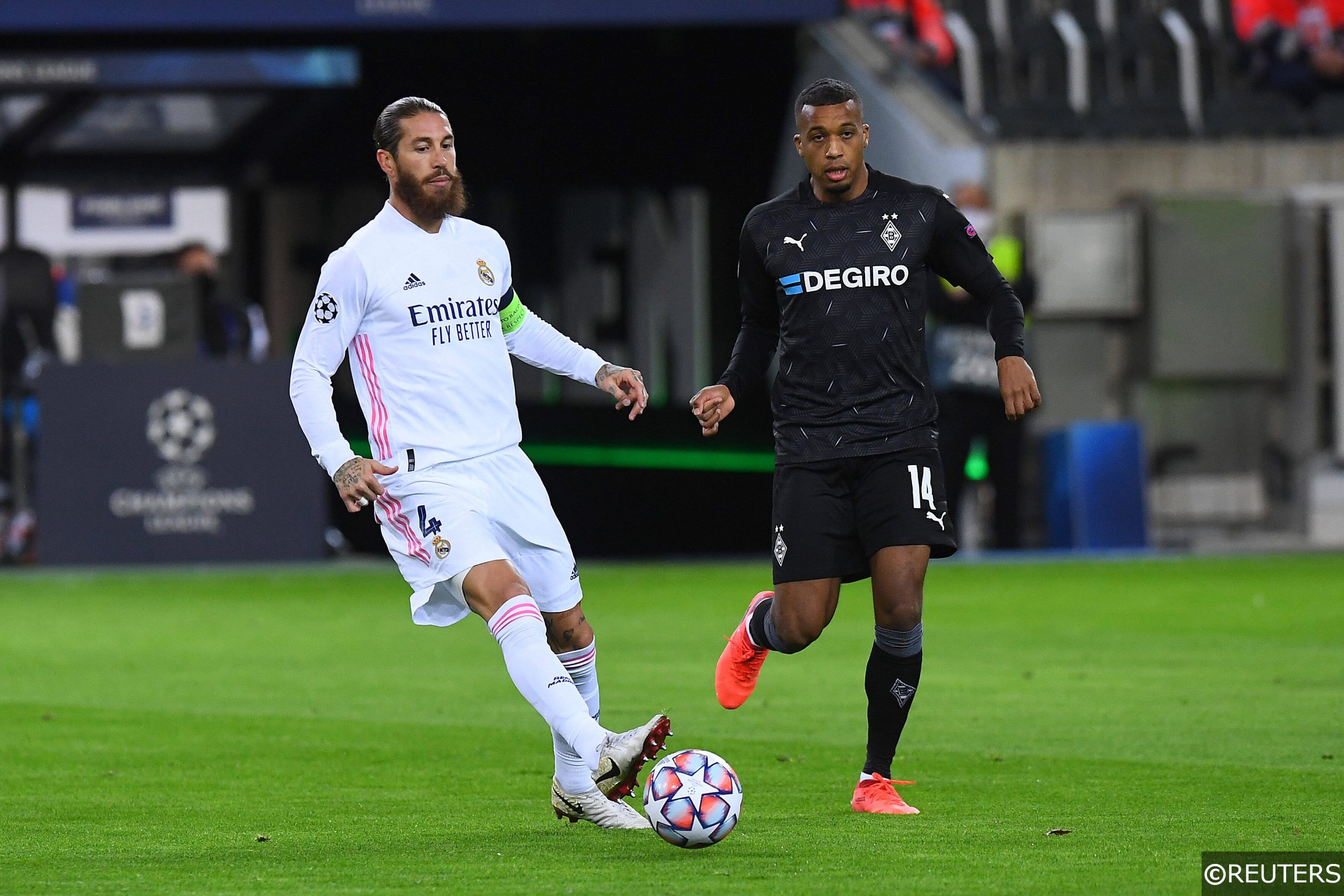 Alassane Plea Sergio Ramos Gladbach vs Real Madrid