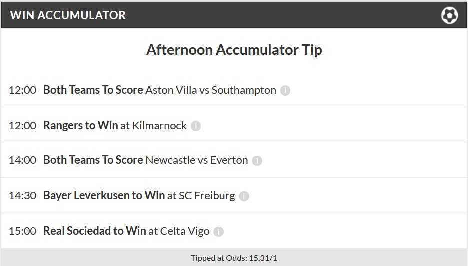 November 1 Accumulator win