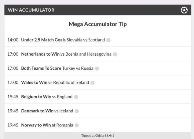 Mega acca winner 28/1