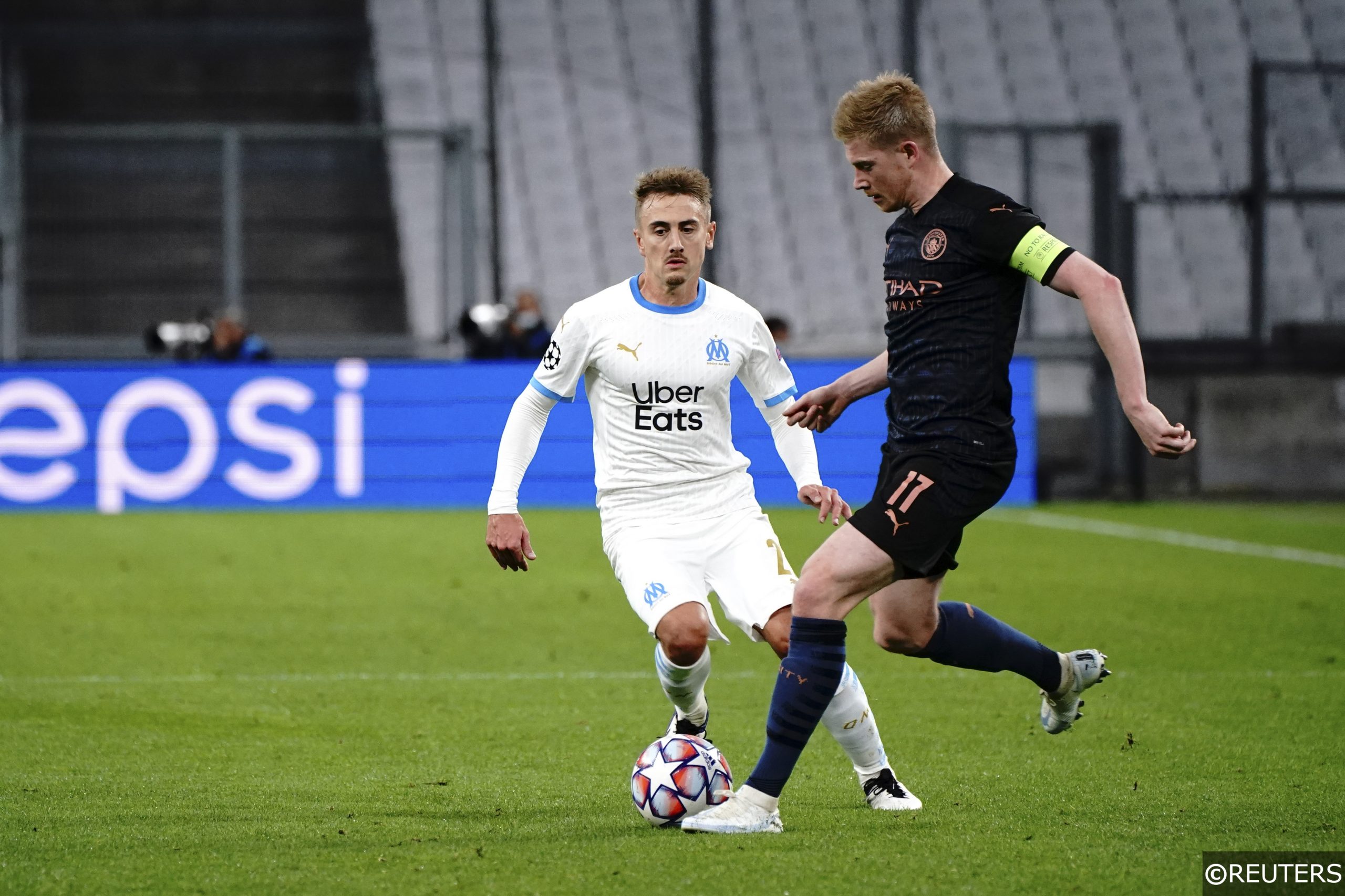 Kevin De Bruyne Valentin Rongier Man City Marseille