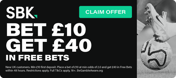 Bet £10 Get £40 In Free Bets
