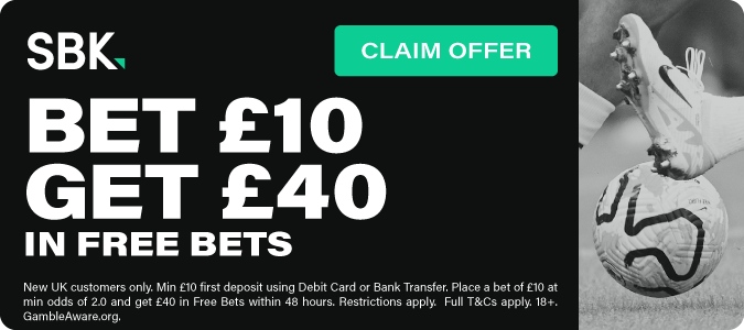 Bet £10 Get £40 In Free Bets