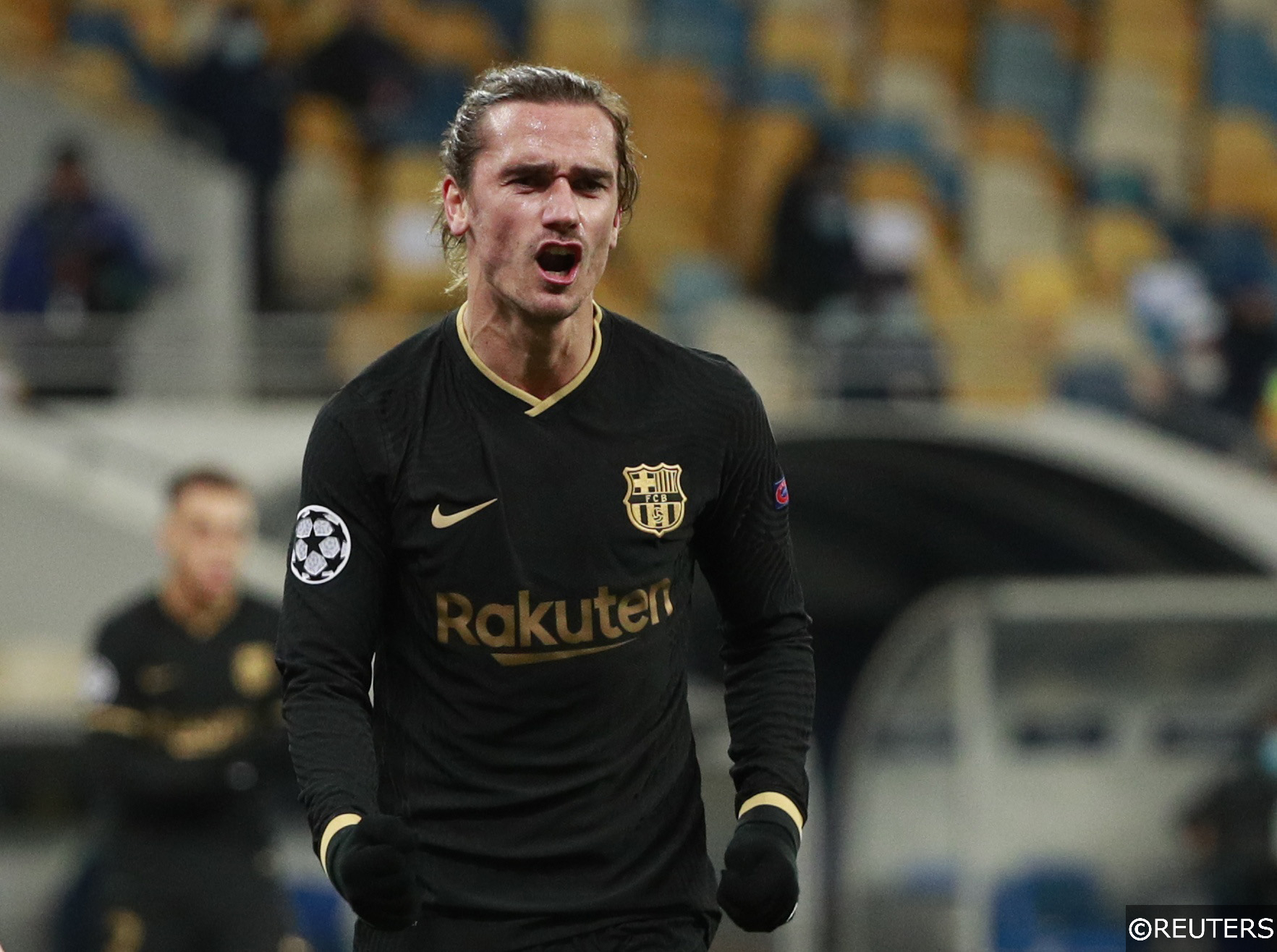 COMPLIANT - Antoine Griezmann in Champions League action for Barcelona