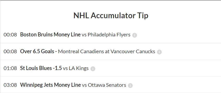 NHL winner tip