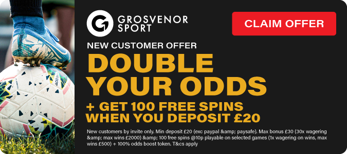 Double The Odds + £100 Free Spins When You Deposit £20