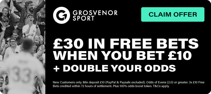 Bet £10 & Get £30 In Free Bets + Double Your Odds