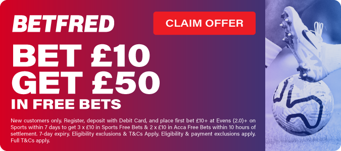 Bet £10 Get £50 In Free Bets