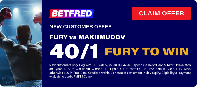 Get 40/1 Fury To Win Vs Makhmudov