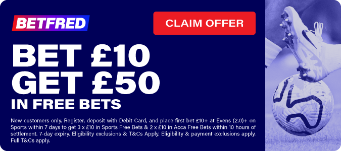 Bet £10 Get £50 In Free Bets