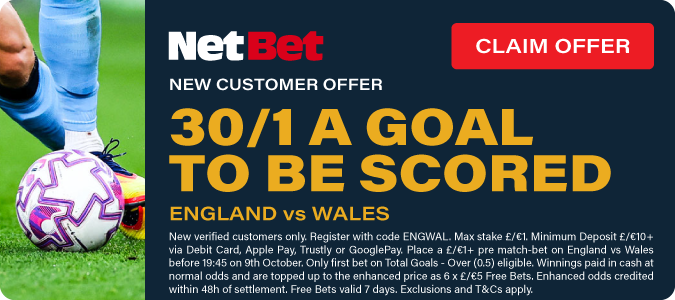 30/1 A Goal To Be Scored In England V Wales