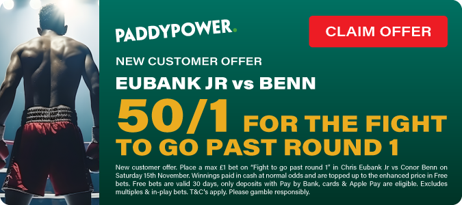 50/1 for the Fight To Go Past Round 1