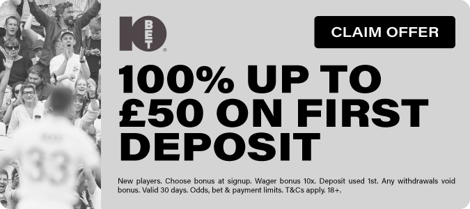 100% up to £50 On First Deposit