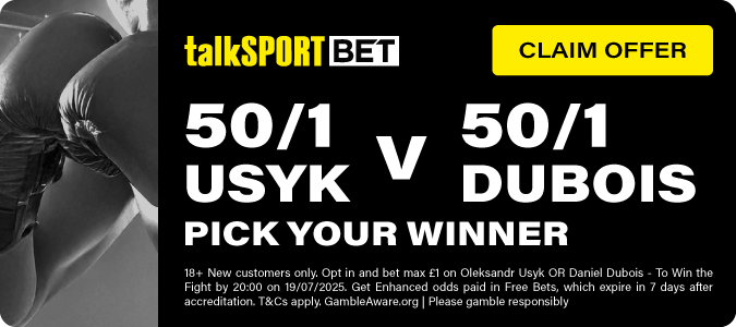 50/1 Usyk Or Dubois To Win 