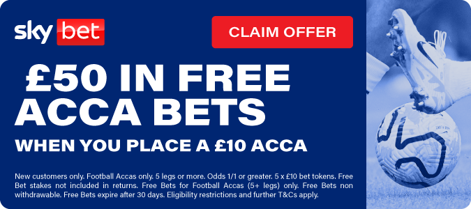 Bet £10 On An Acca, Get £50 In Free Acca Bets